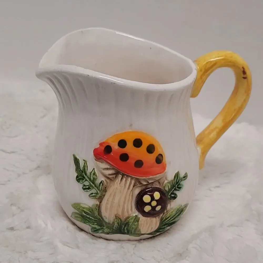 Vintage MCM Merry Mushroom creamer